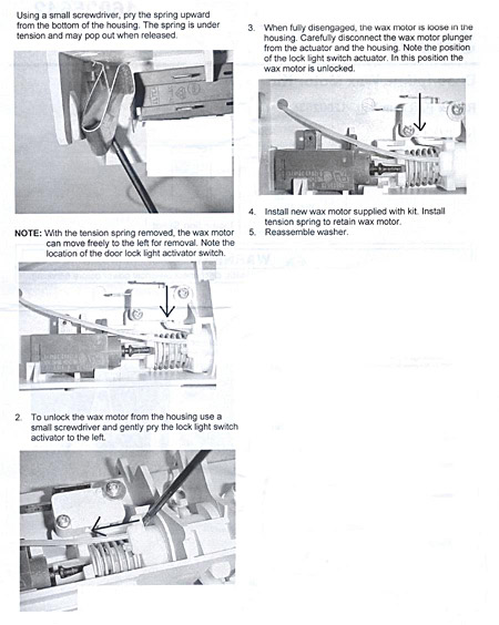 wax motor installation tips b