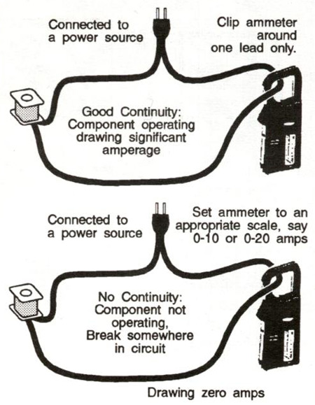 How to measure current flow with an amp meter