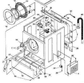 front load washer diagram